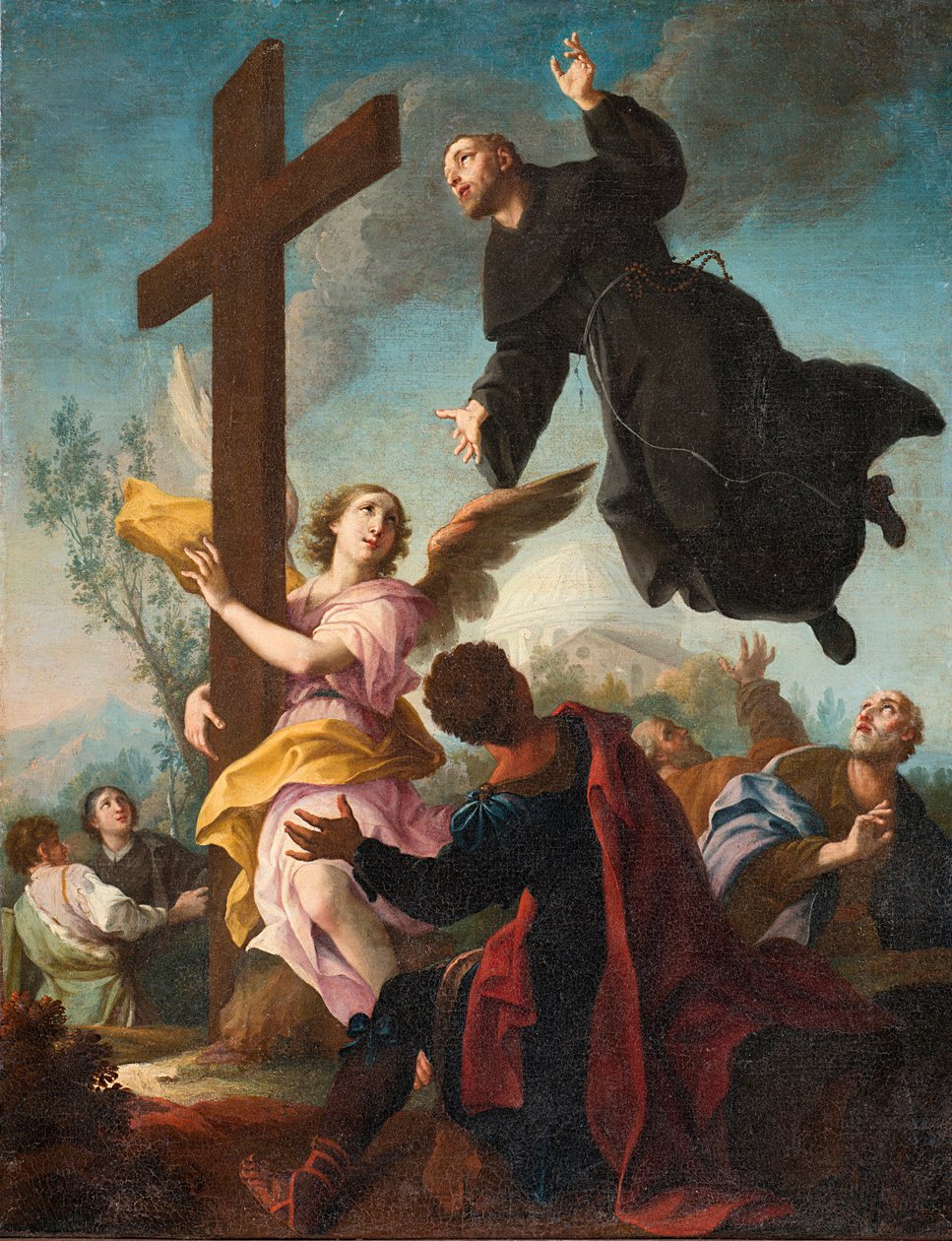 Sankt Josef av Cupertino i extas (olja på duk) av Giambettino Cignaroli
