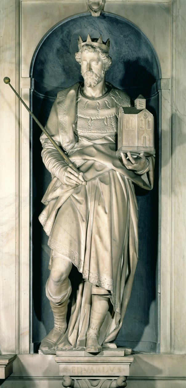 Edvard Bekännaren (ca 1003-66) nisch från Salviatikapellet (marmor) av Giambologna
