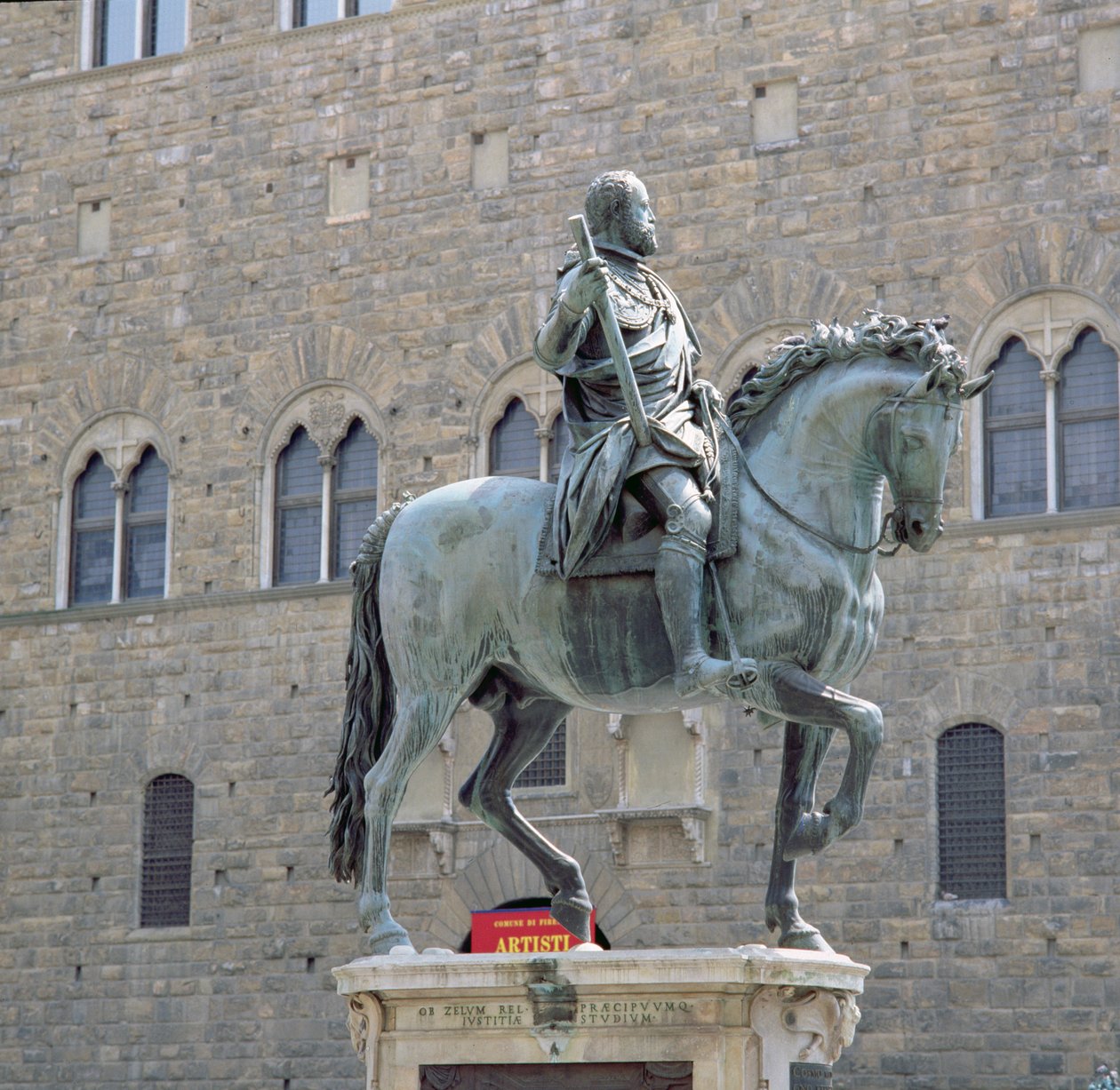 Ryttarstatyn av Cosimo I, storhertig av Toscana (1541-87) 1587-93 (brons) (se även 97650) av Giambologna