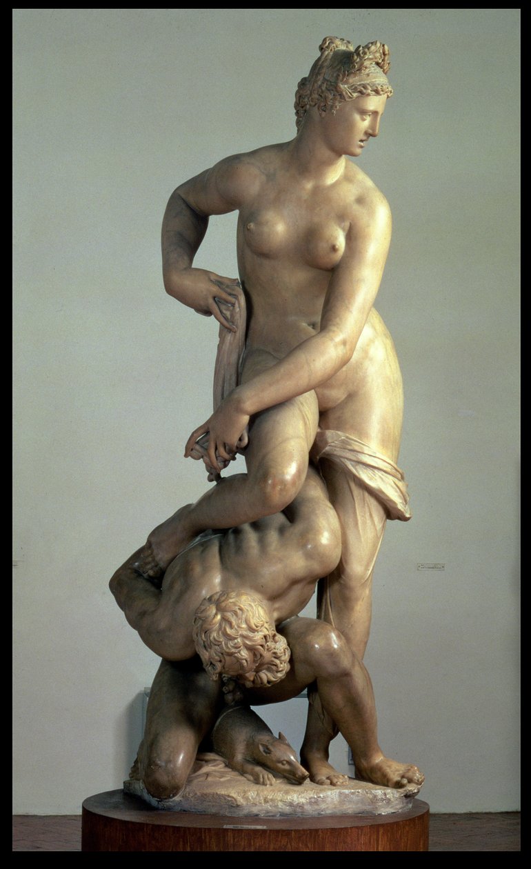 Florens segrar över Pisa (marmor) av Giambologna