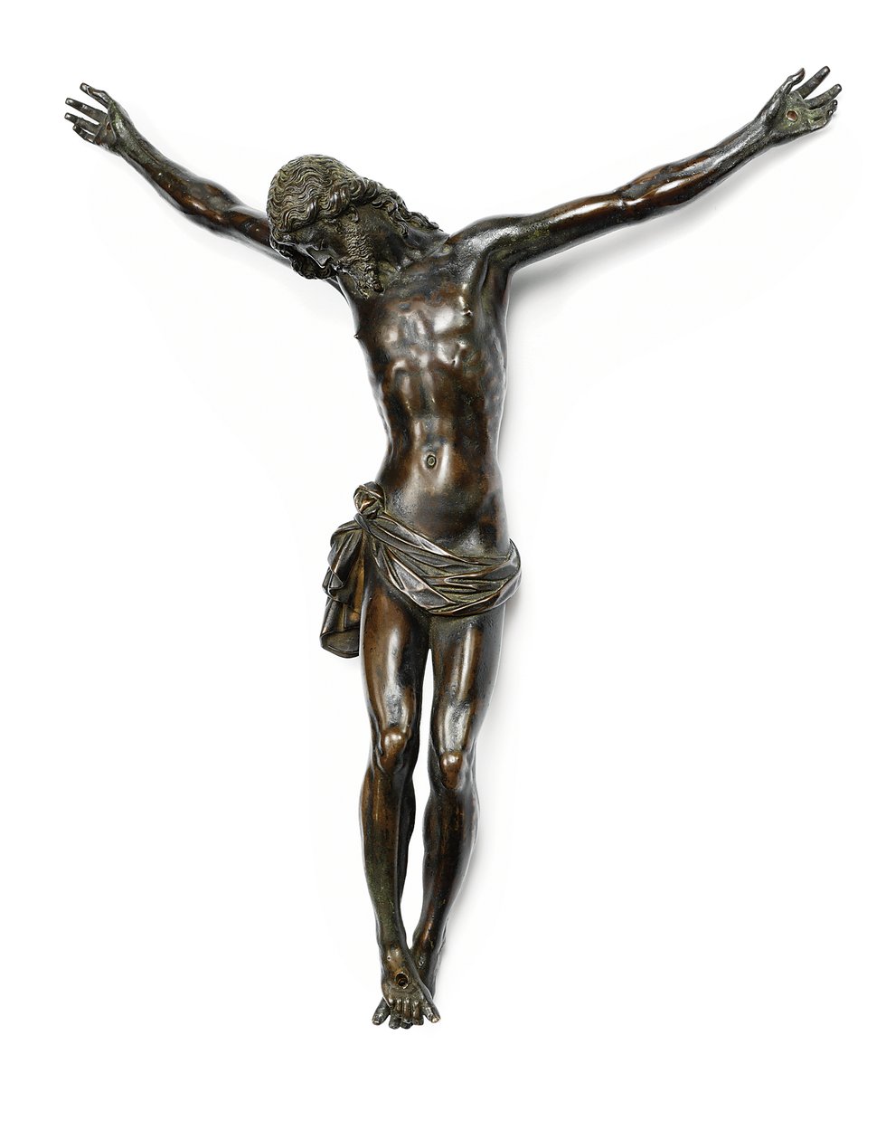 Figur av den korsfäste Kristus, gjuten efter en modell av Giambologna, tillskriven Antonio Susini och verkstad, ca 1580-1600 av Giambologna