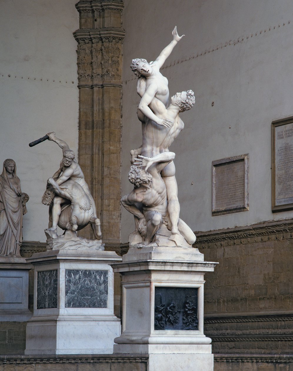 The Rape of the Sabine Woman, 1574-82 (marmor) (se även 359413) av Giambologna