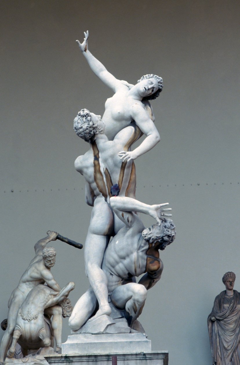 Sabinskvinnornas våldtäkt, c1583 av Giambologna