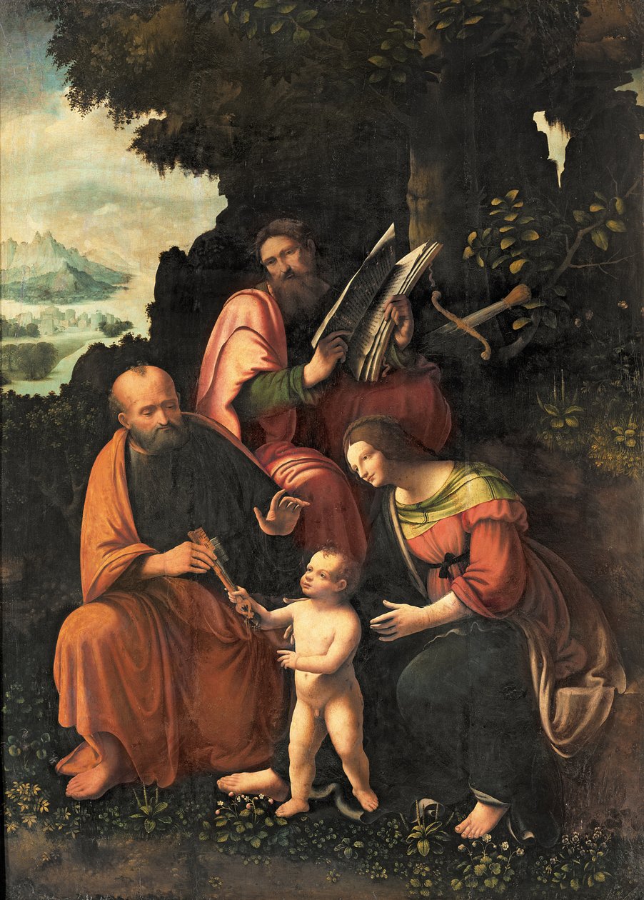 Jungfrun och barnet med SS. Peter och Paul av Gian Giacomo Caprotti