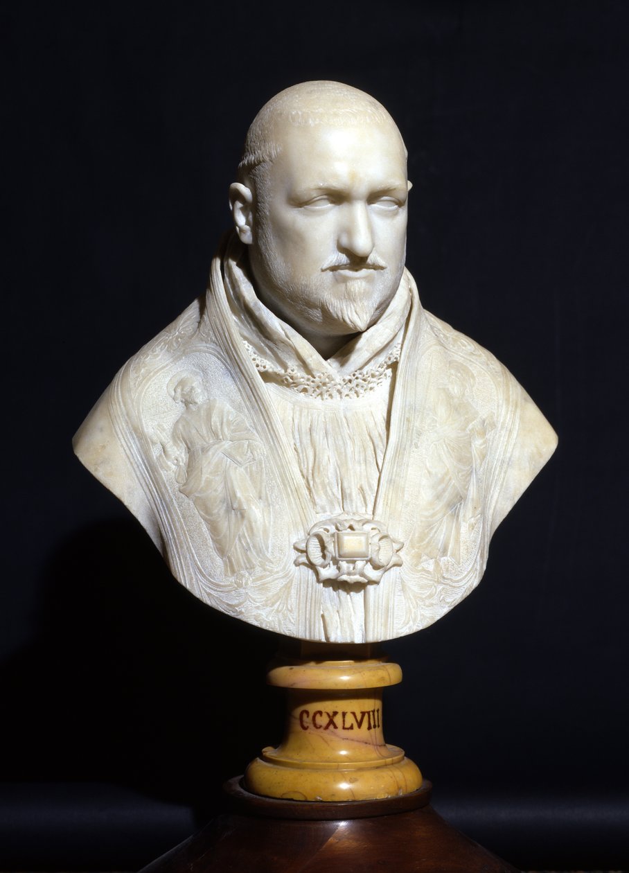 Byst av påven Paul V (marmor) av Gian Lorenzo Bernini