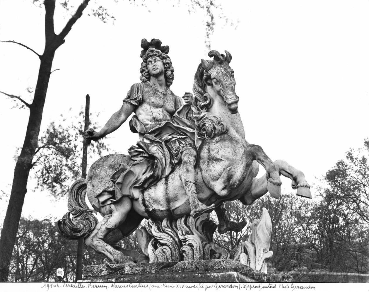 Ludvig XIV:s ryttarstaty (1638-1715) (marmor) av Gian Lorenzo Bernini