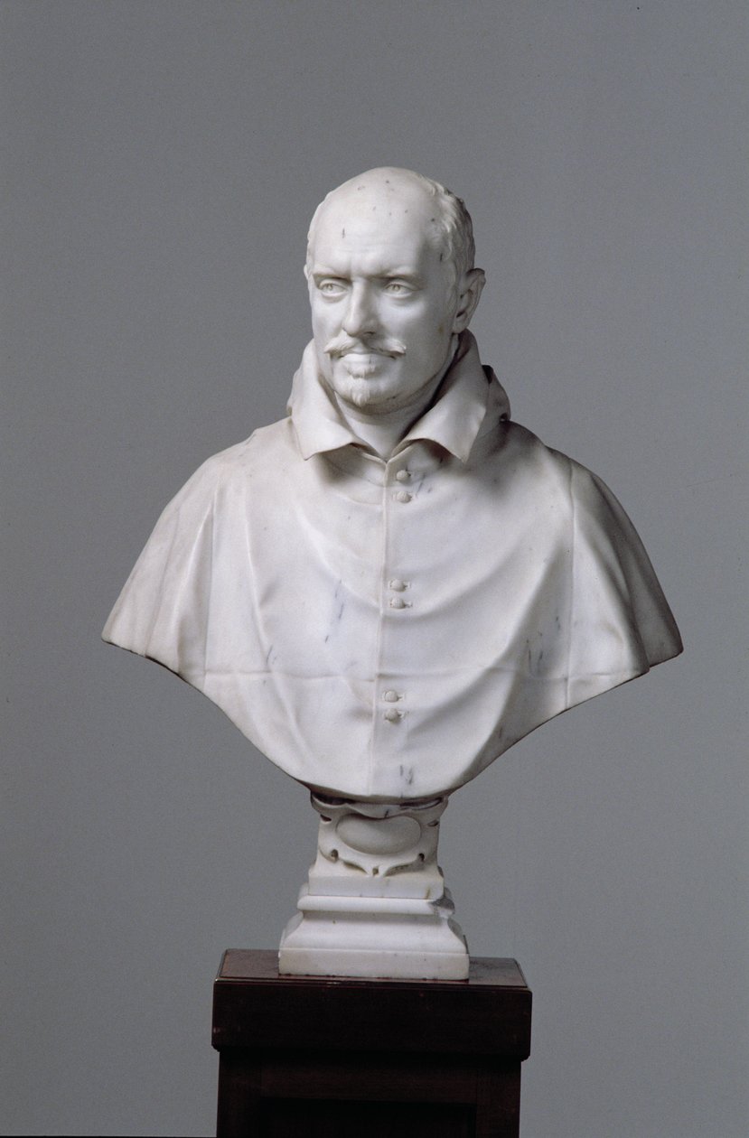 Porträtt av Alessandro Damasceni-Peretti-Montalto, 1622-23 (marmor) (se även 149093) av Gian Lorenzo Bernini