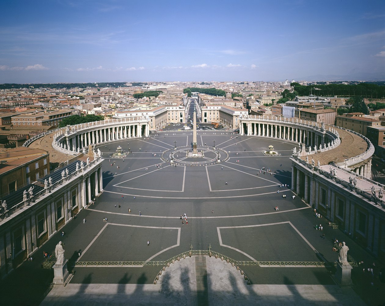 Utsikt över piazzan, 1656-67 av Gian Lorenzo Bernini