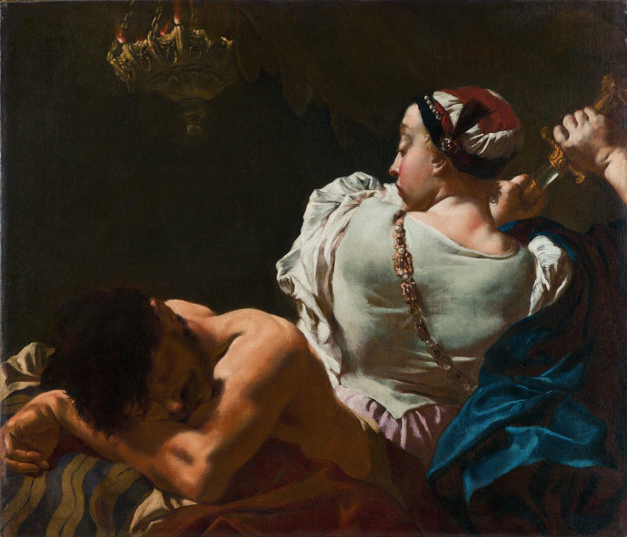 Judith halshugger Holofernes, mitten av 1700-talet.. av Gian Battista Piazzetta