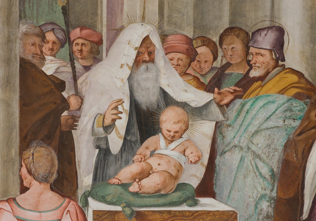 Central Nave, Fifth North Span, Presentation to the Temple, Gian Francesco Bembo av Gian Francesco Bembo