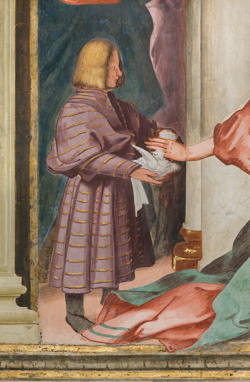 Central Nave, Fifth North Span, Presentation to the Temple, Gian Francesco Bembo av Gian Francesco Bembo