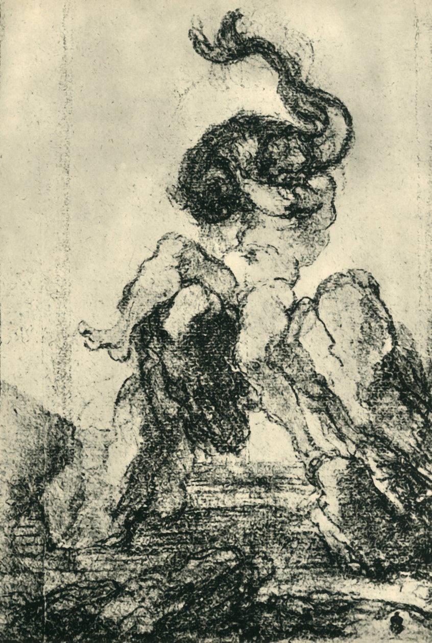 En marin gud med en delfin, 1652-1653, 1943. av Gian Lorenzo Bernini
