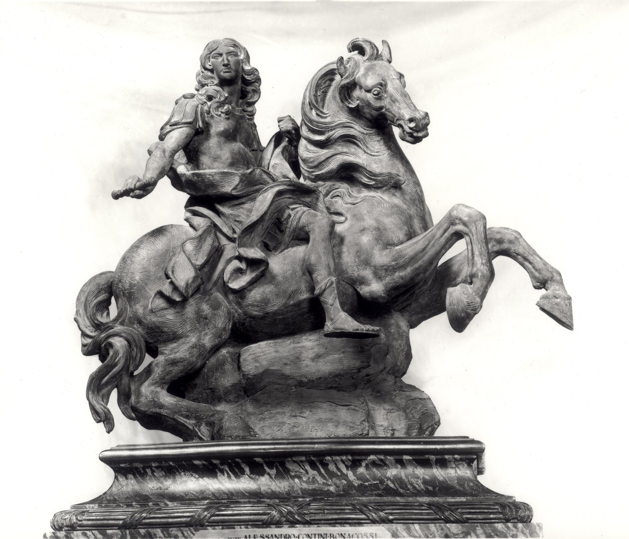 Modell för monumentet till Ludvig XIV (1638-1715) av Gian Lorenzo Bernini