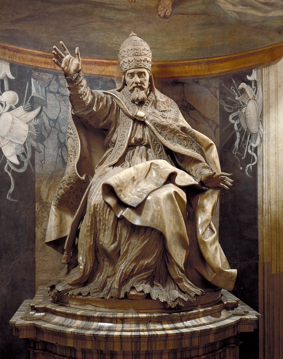 Påven Urban VIII, av Gian Lorenzo Bernini (1598-1680) och assistenter, marmor av Gian Lorenzo Bernini