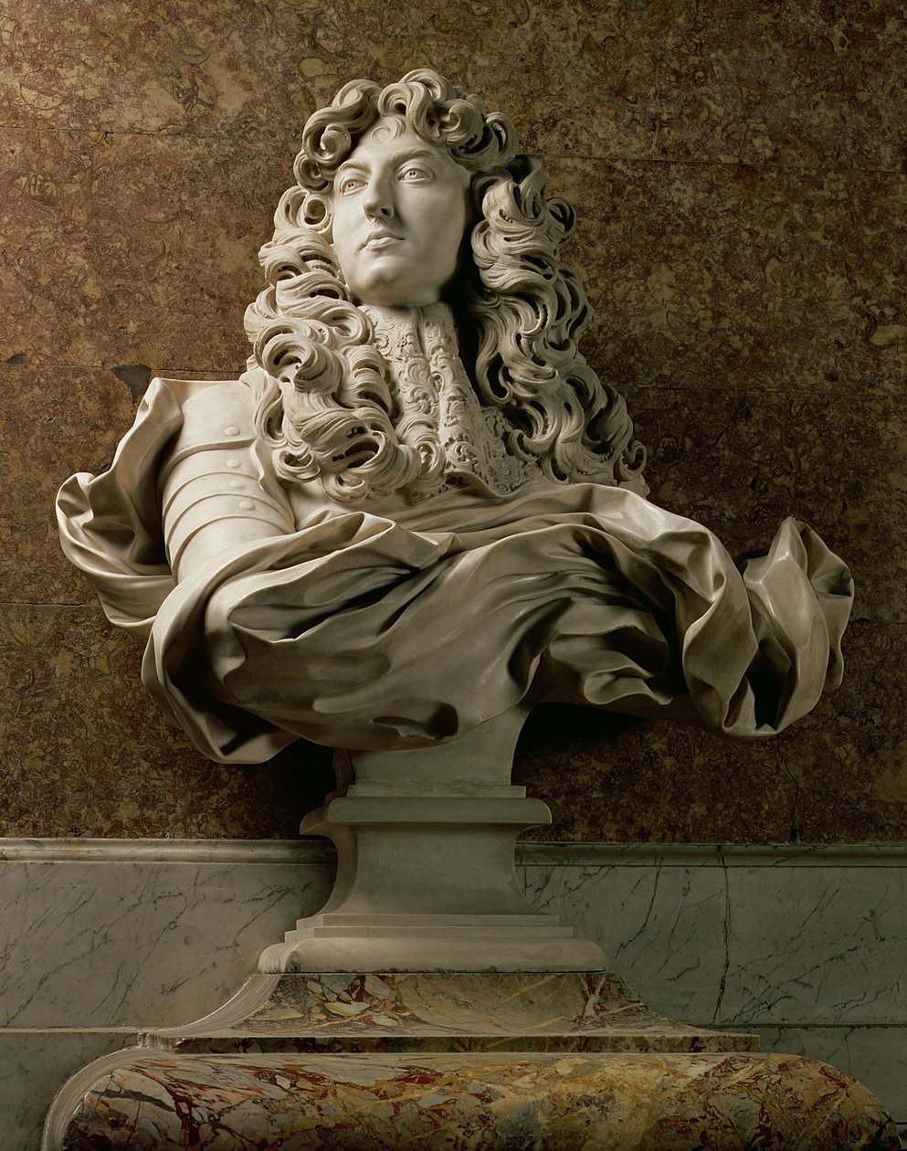 Porträttbyst av Ludvig XIV (1638-1715), 1665, (marmor) (se även 154787) av Gian Lorenzo Bernini