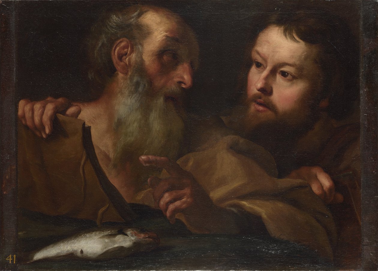De heliga Andreas och Thomas, före 1627 av Gian Lorenzo Bernini