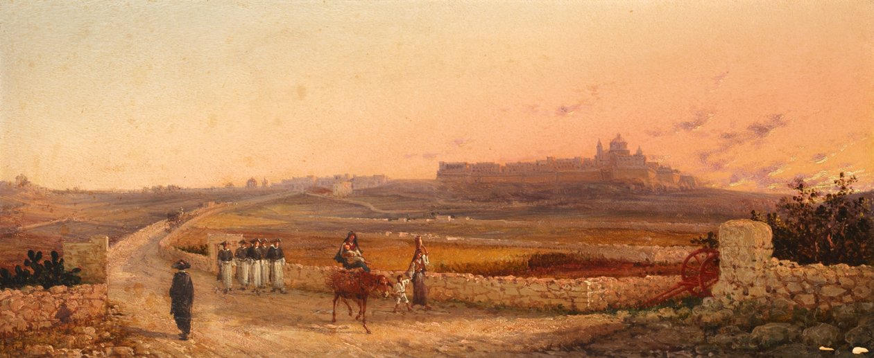 Stad, Malta, 1888 av Giancinto Gianni