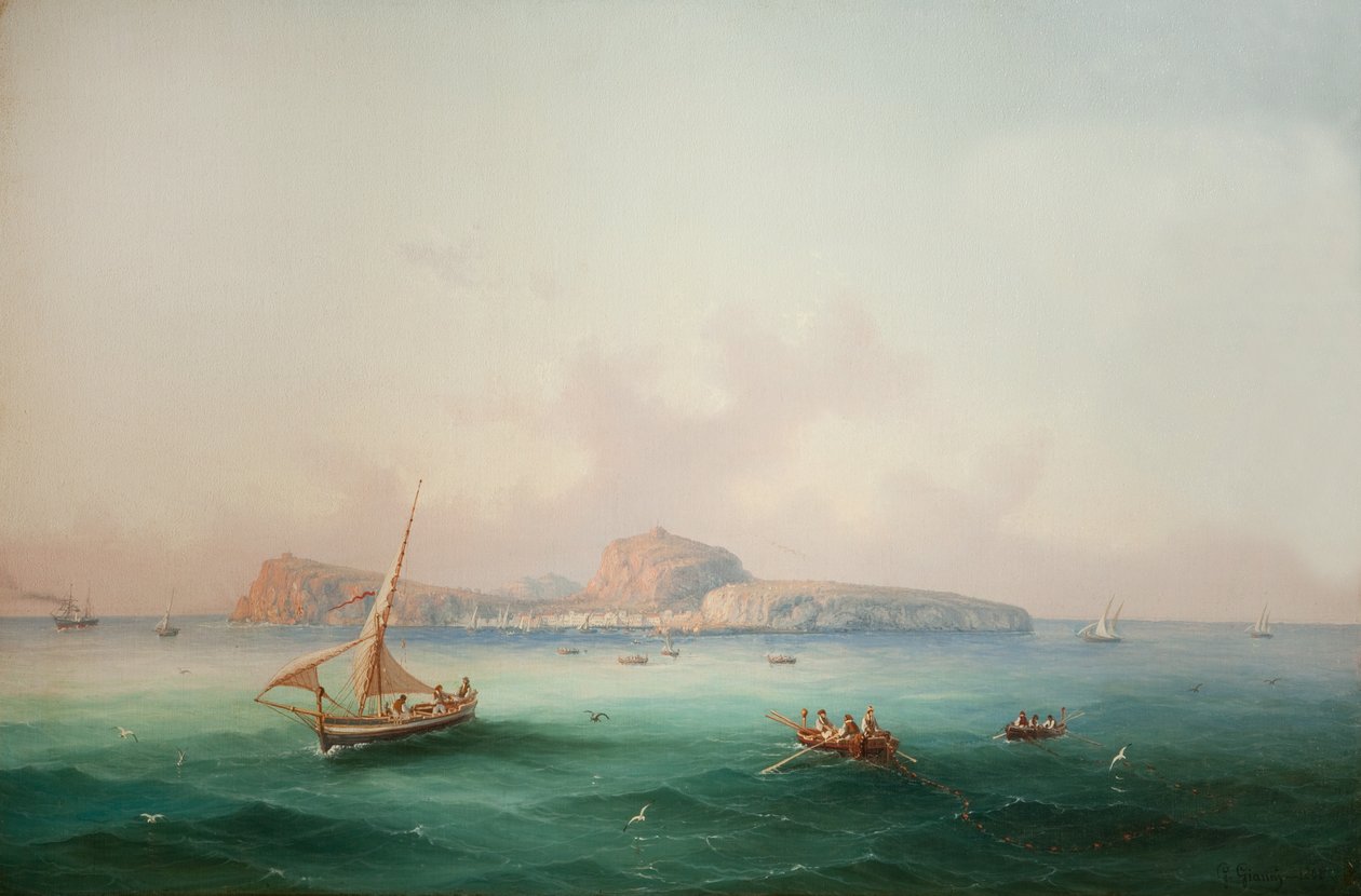 Utsikt över Capri, 1868 av Giancinto Gianni