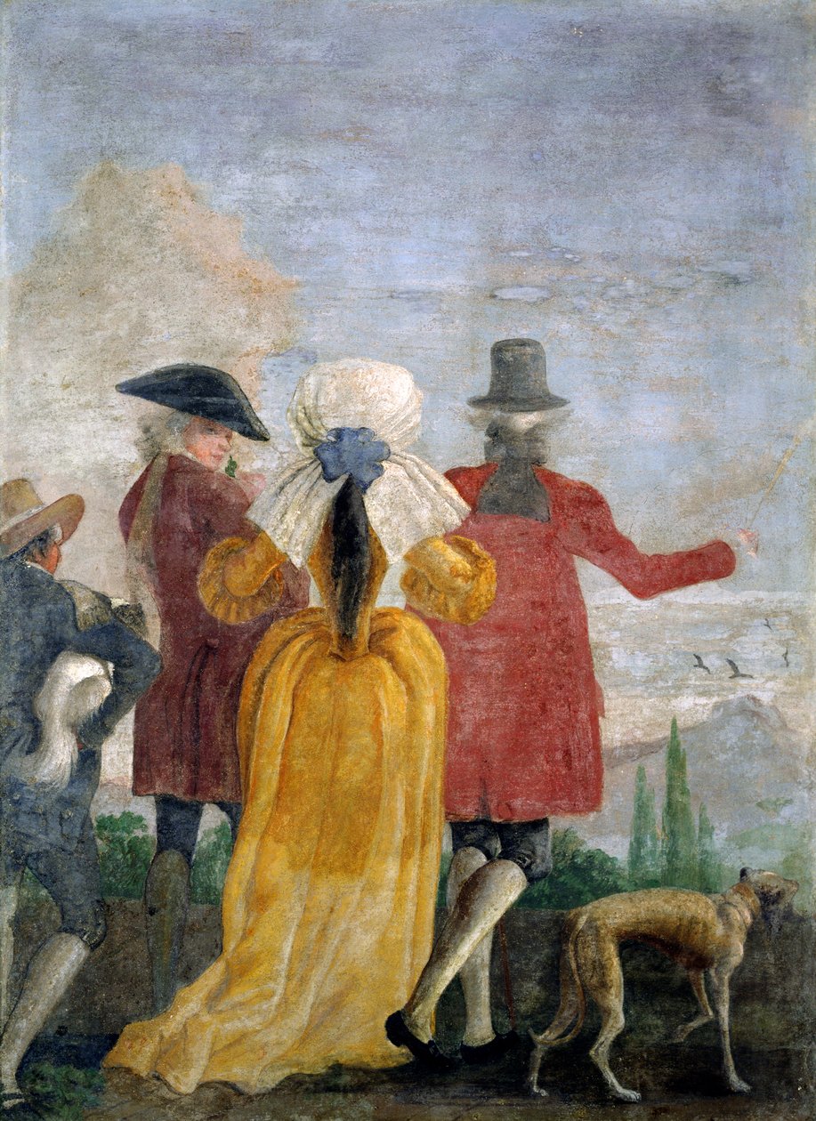 The Walk, c.1791 av Giovanni Domenico Tiepolo