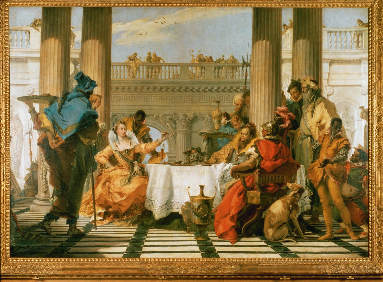 Kleopatras bankett av Giandomenico (1727-1804) Tiepolo