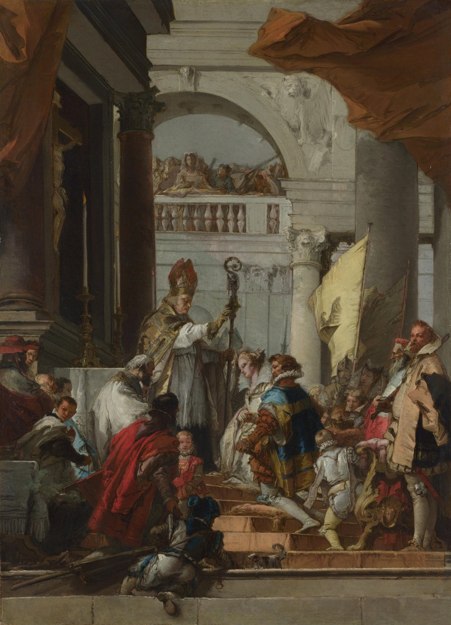Frederick Barbarossas äktenskap, c.1753 av Giovanni Domenico Tiepolo