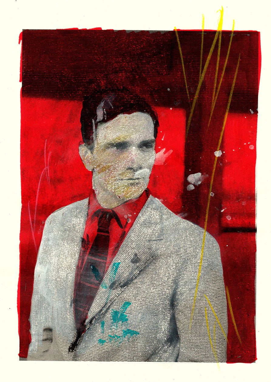 Porträtt av Pierpaolo Pasolini, 2014 (blandteknik) av Gianluca Costantini