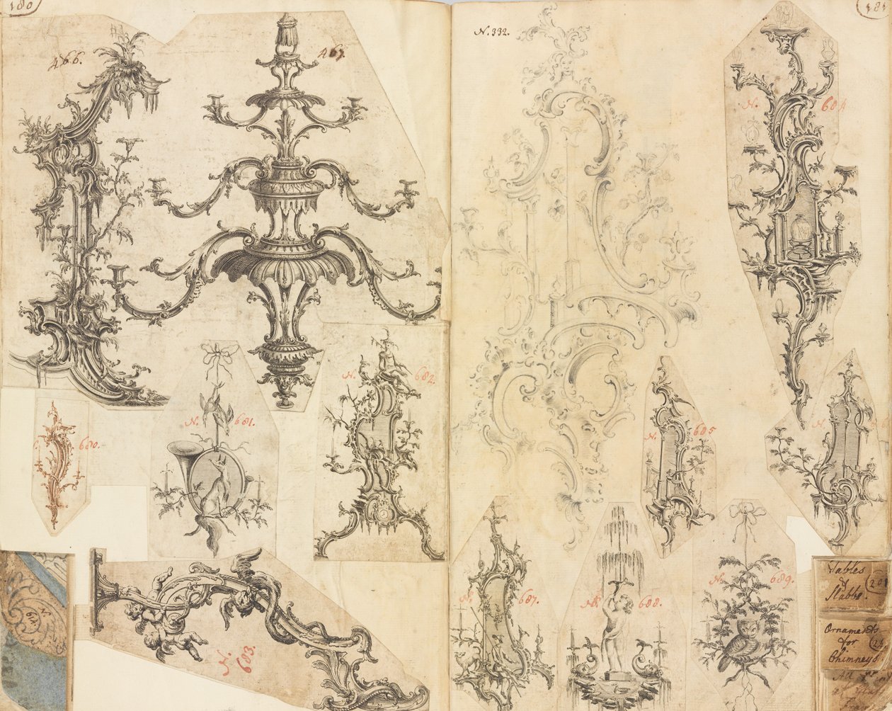 Scrapbook of Working Designs, ca. 1760. av Gideon Saint