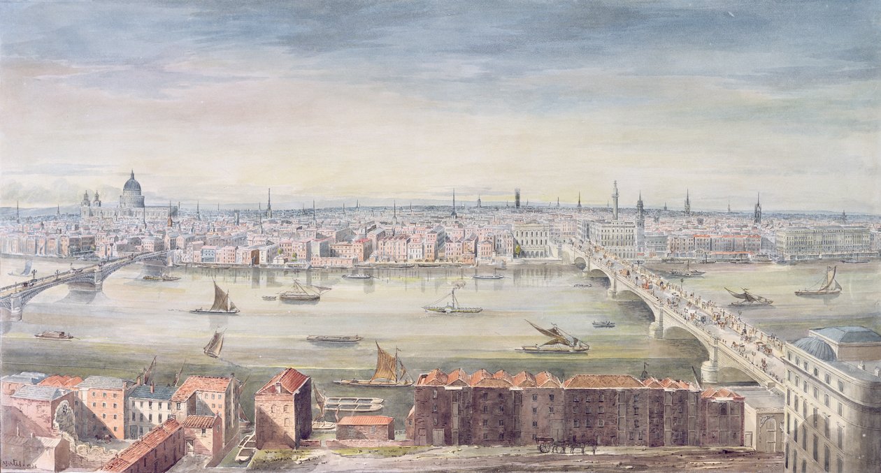 En utsikt över London från St. Paul