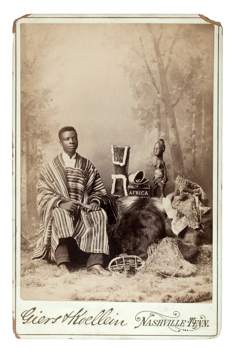 Momolu Massaquoi, Nashville, USA, ca 1890 (silvertryck av gelatin) av Giers and Koellein