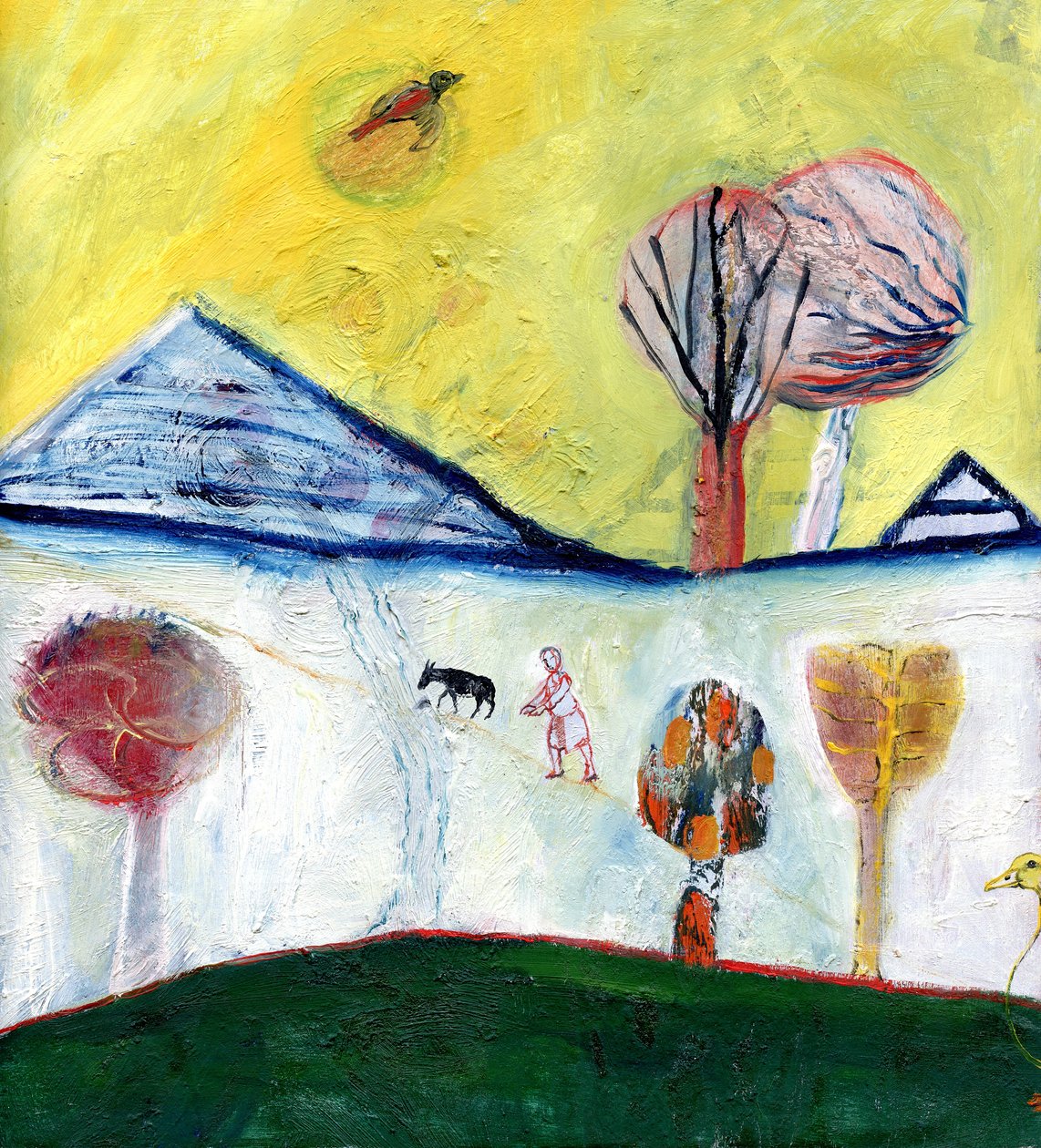 Min anka, 2004, (olja på papper) av Gigi Sudbury