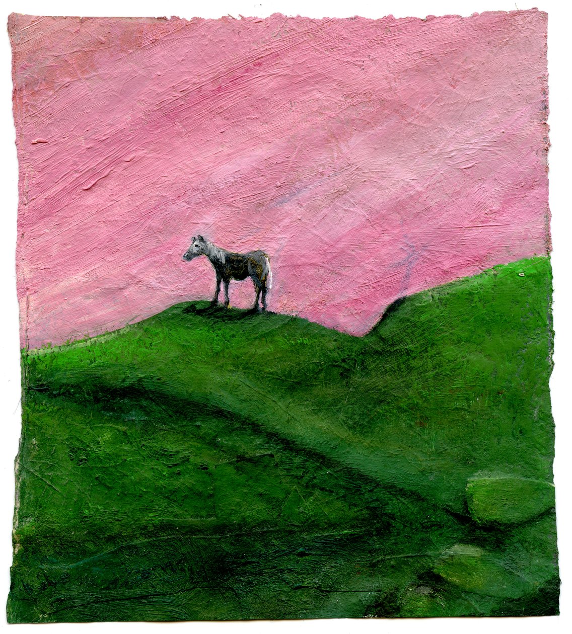 Slutet på dagen, 2004, (olja på papper) av Gigi Sudbury