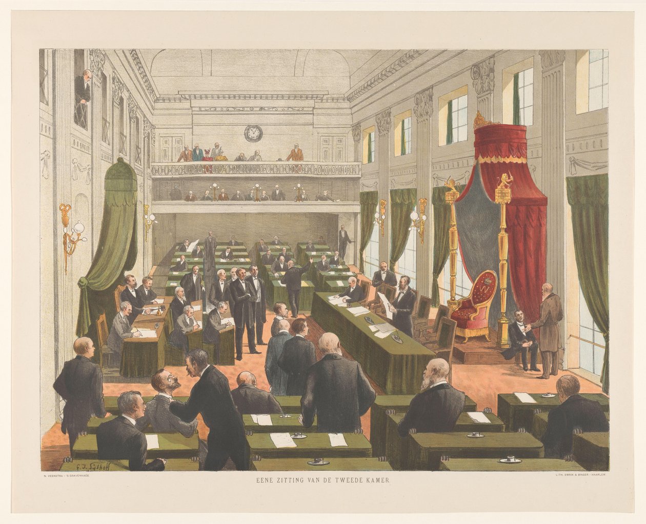 Generalstaternas representanthus, Haag av Gijsbertus Jan Sijthoff