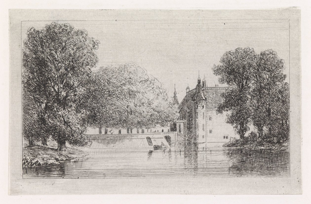 Slott vid vattnet av Gijsbertus Johannes Verspuy