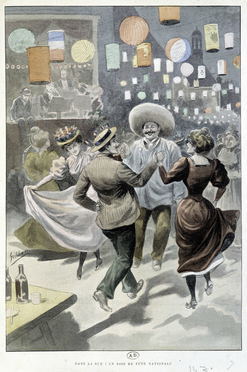 Bal den 14 juli, sd. tidigt 1900-tal av Gil  Baer