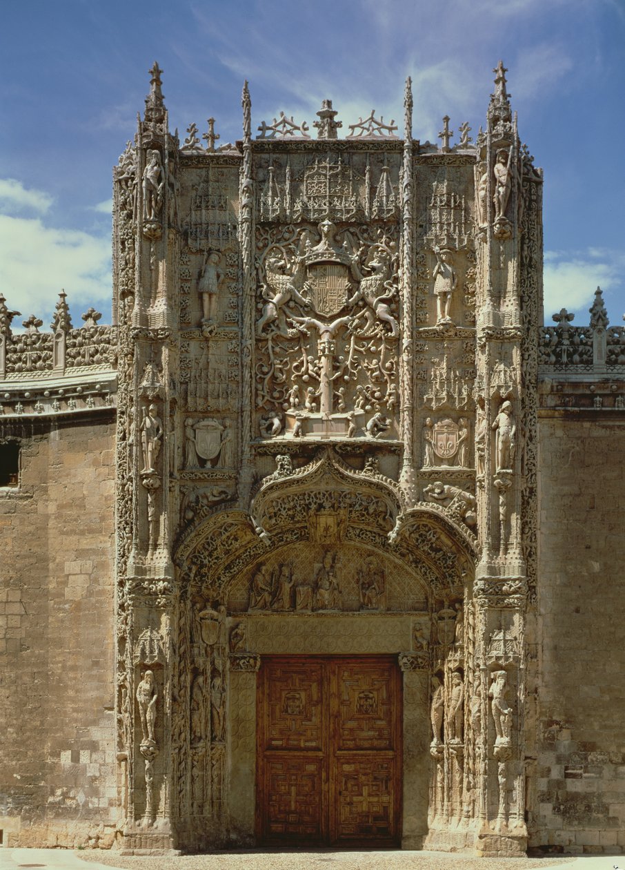 Entréfasad (National Museum of Religious Sculpture) byggd 1488-96 av Gil de Siloe