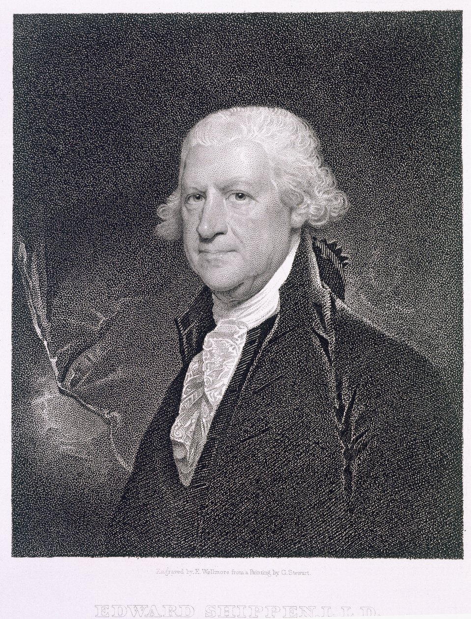 Edward Shippen (1729-1806) graverad av Edward Wellmore (fl.1835) av Gilbert Stuart