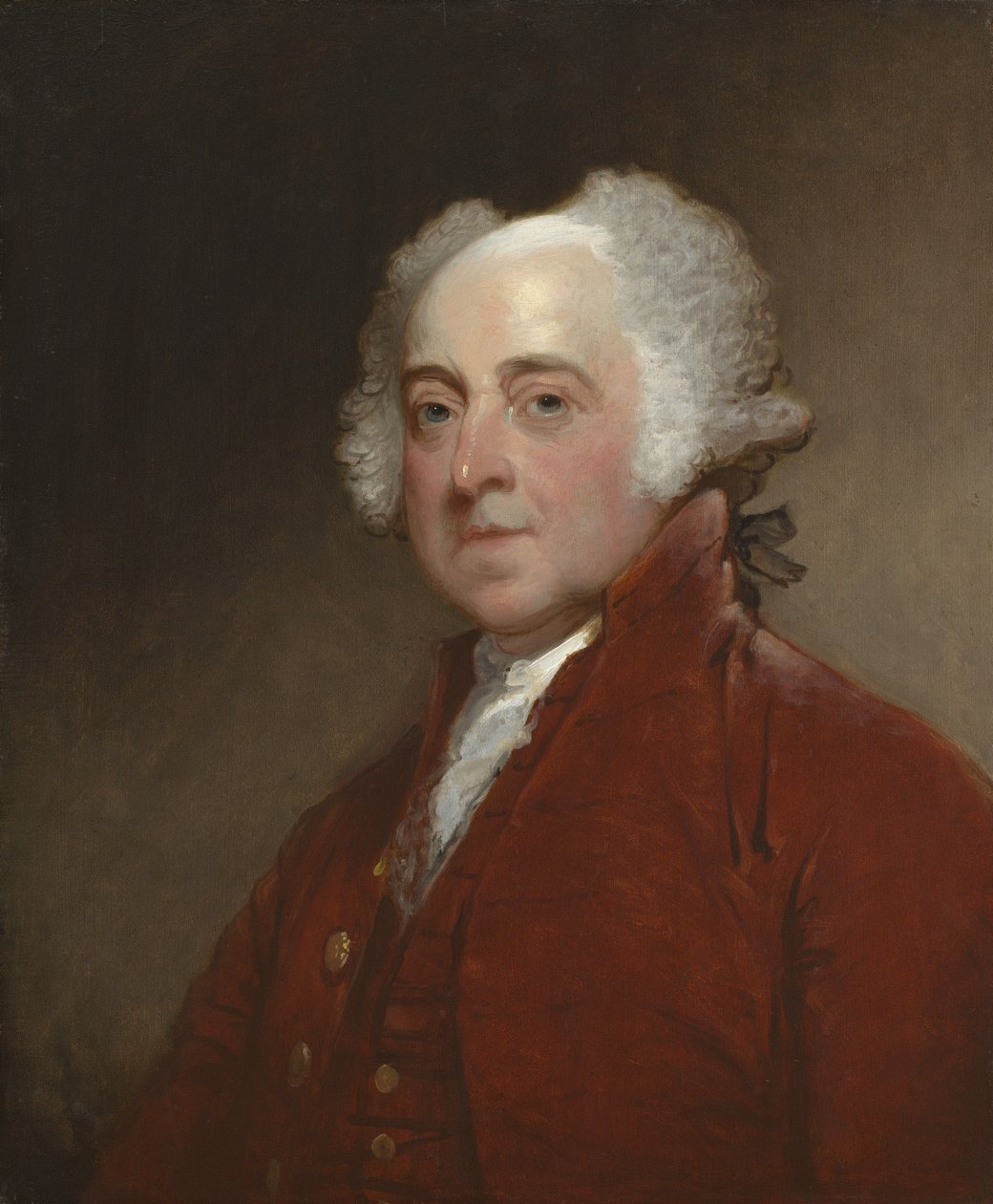 John Adams, ca 1821 (olja på trä) av Gilbert Stuart