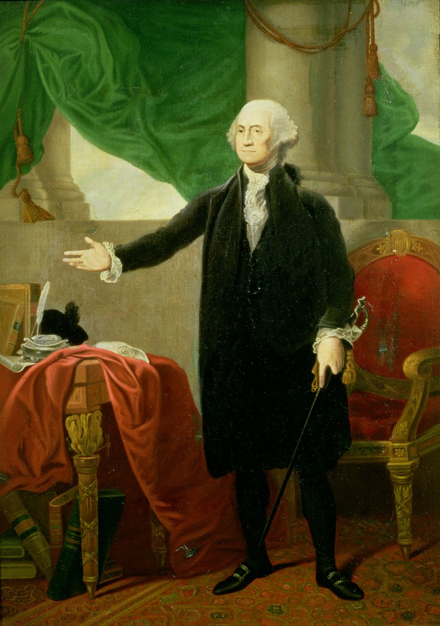 Porträtt av George Washington (se även 49649, 58211, 73060) av Gilbert Stuart
