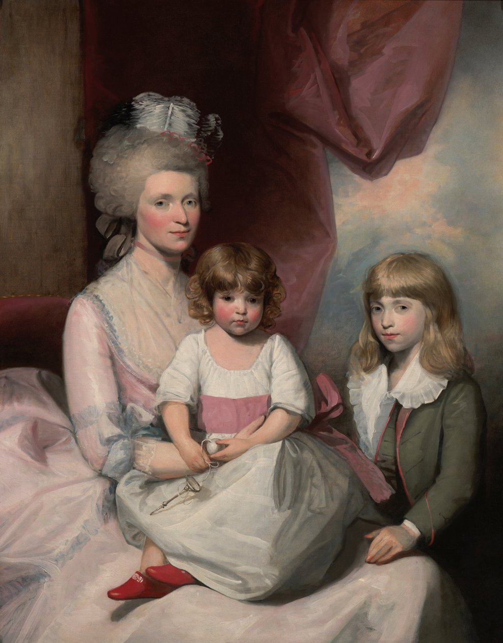 Porträtt av en familj av Gilbert Stuart
