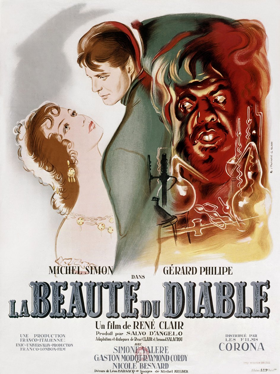 La beaute du diable (Skönheten och djävulen) 1950 (affisch) av Gilbert (active 1949 1968) Allard