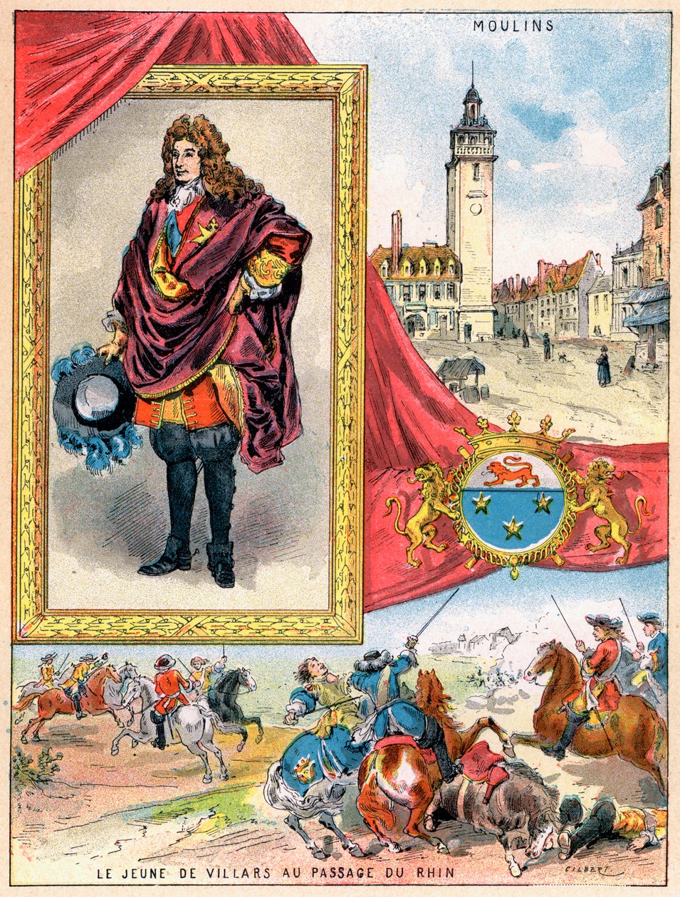 Claude Louis Hector de Villars, fransk militärbefälhavare, 1898 av Gilbert