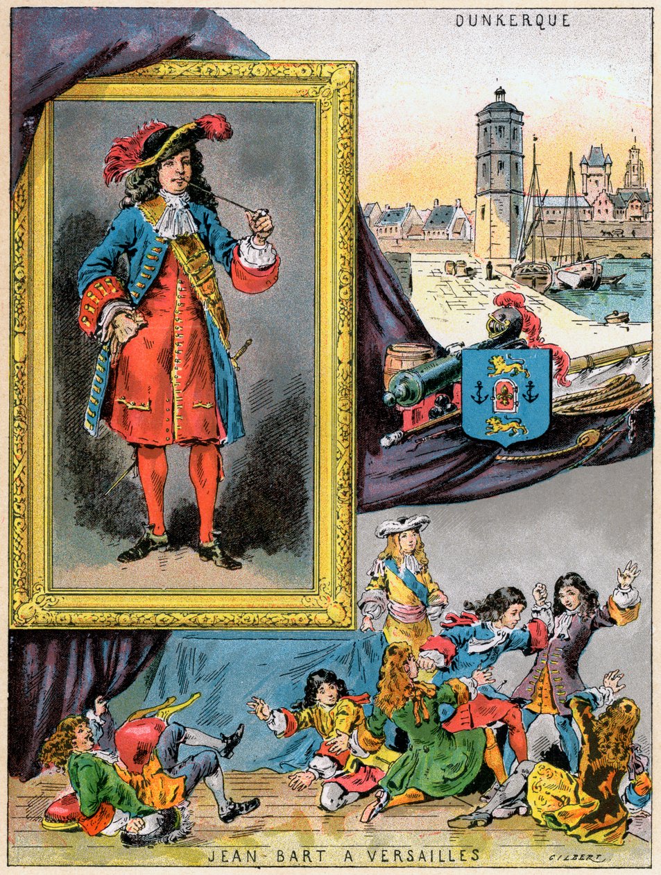Jean Bart, fransk sjöchef och kapare, 1898 av Gilbert