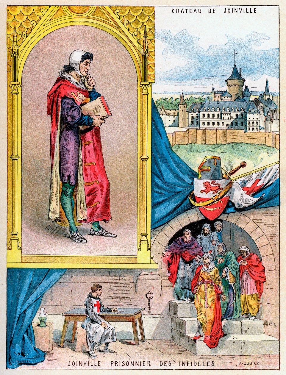 Jean de Joinville, krönikör av det medeltida Frankrike, 1898 av Gilbert