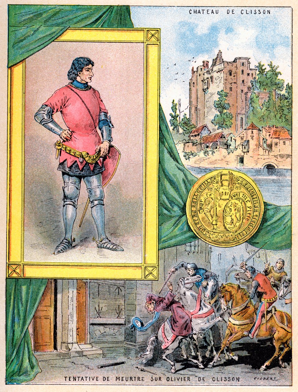 Olivier de Clisson, fransk soldat, 1898 av Gilbert