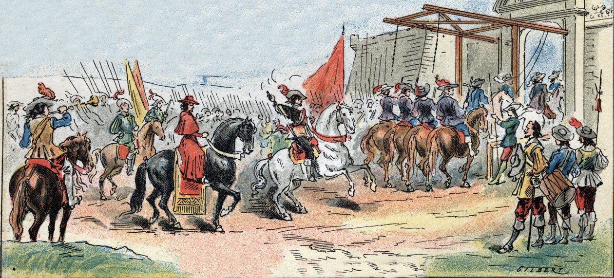 Belägring av La Rochelle - Frankrikes historia: kung Ludvig XIII (1601–1643) och kardinal de Richelieu (Armand Jean du Plessis av Gilbert Gilbert