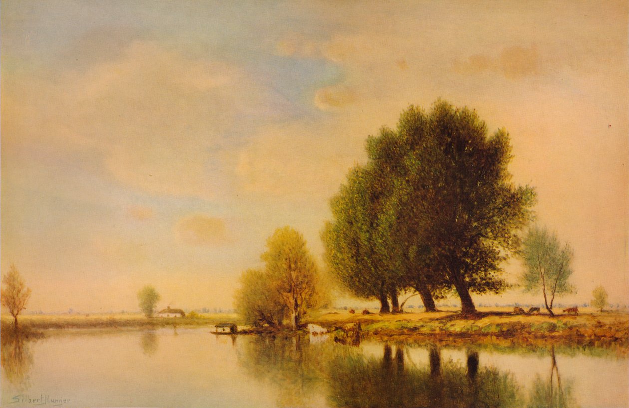 På Seine, c1885, 1938 av Gilbert Munger
