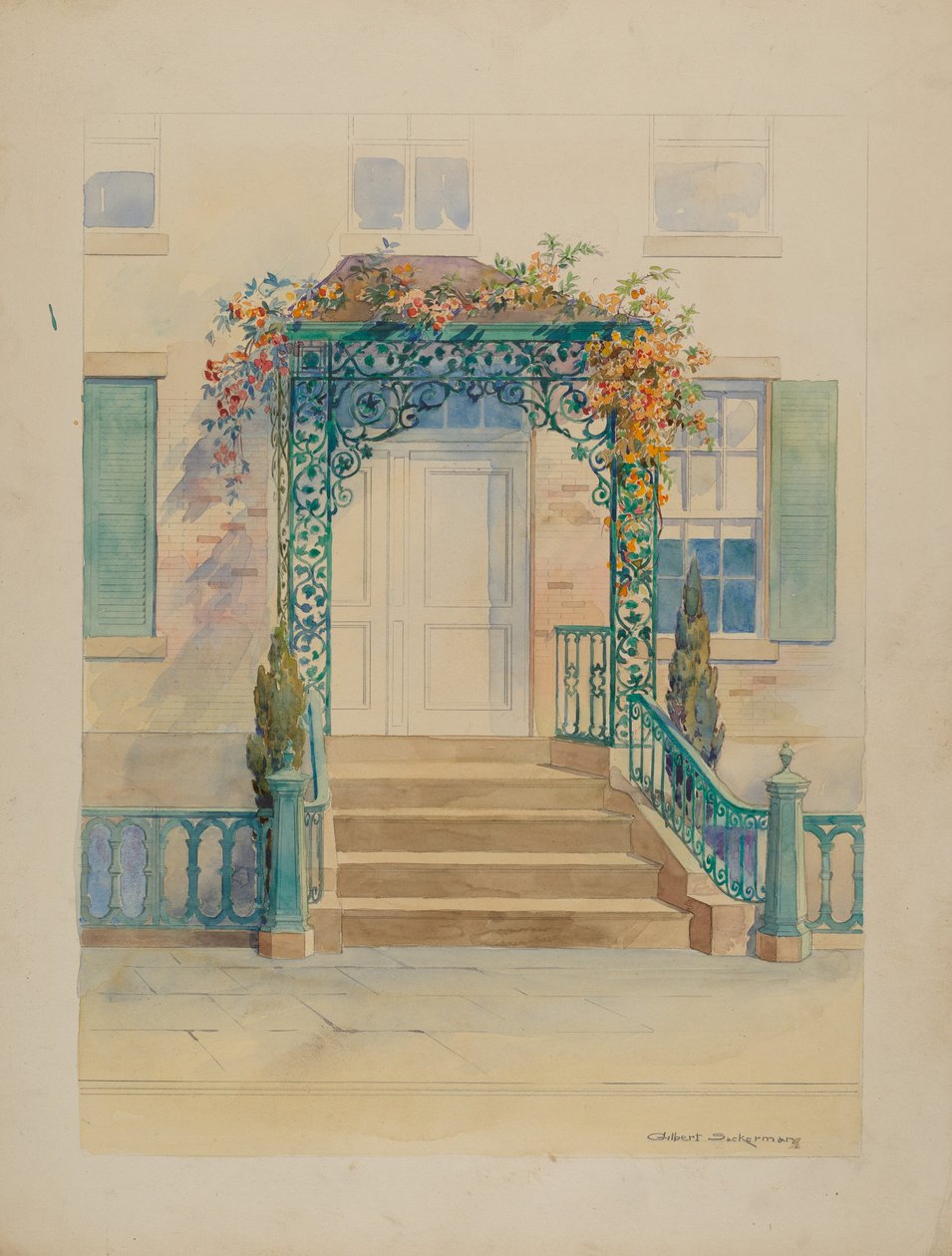 Prydnadsjärn, ca. 1936. av Gilbert Sackerman