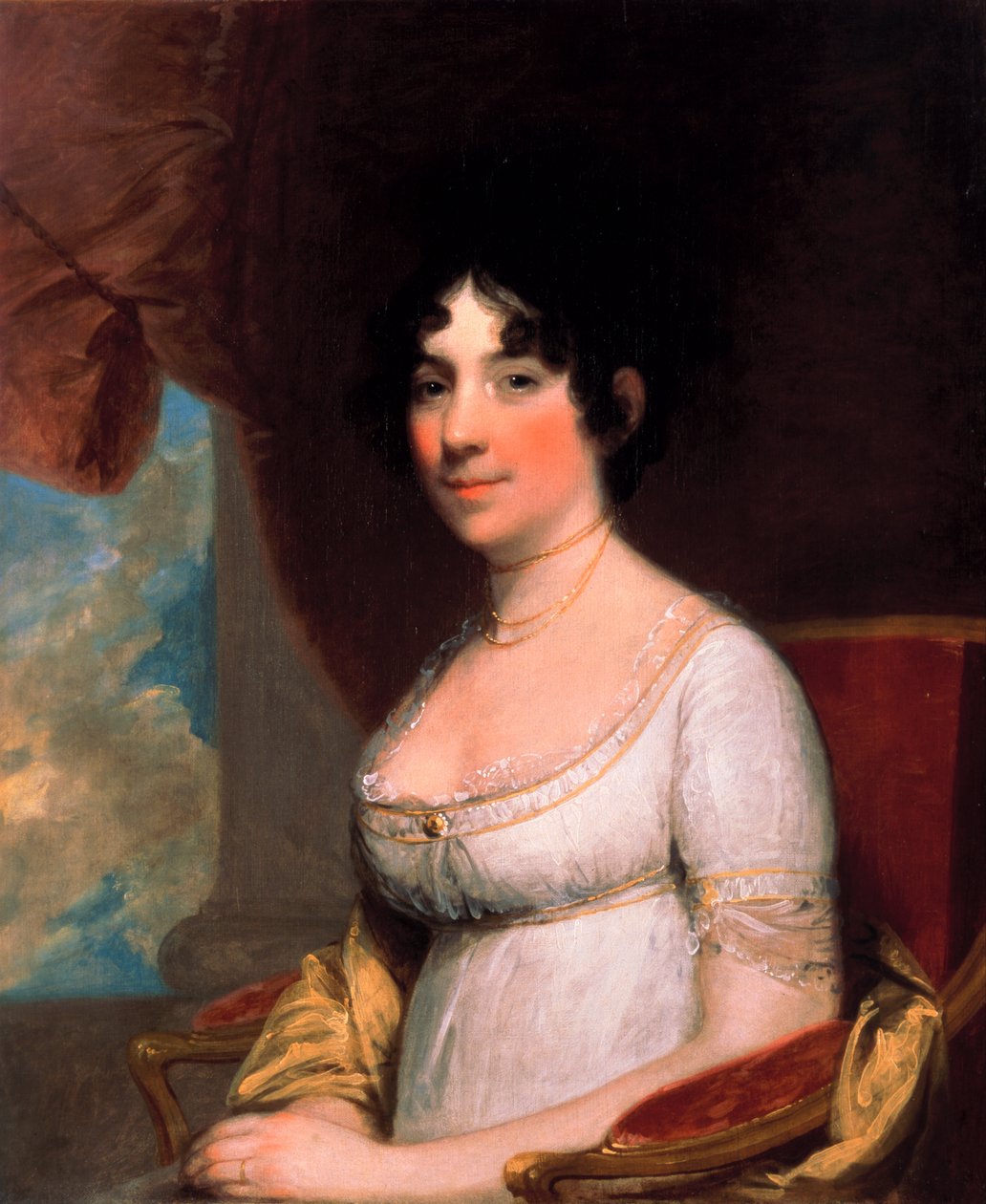 Dolley Payne Madison (Mrs James Madison) av Gilbert Stuart