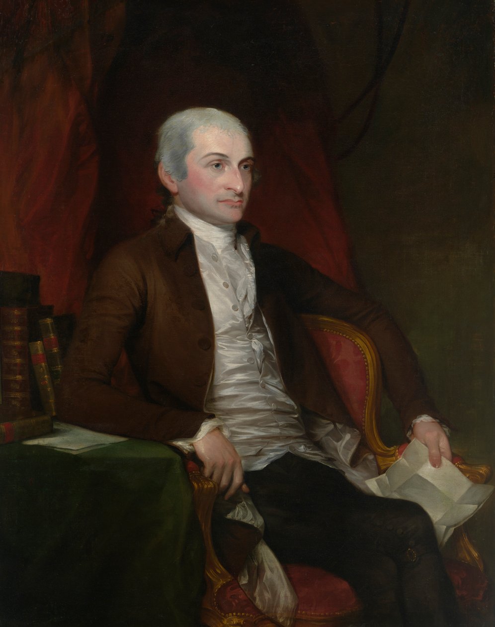 John Jay, påbörjad 1784, färdigställd 1818. av Gilbert Stuart