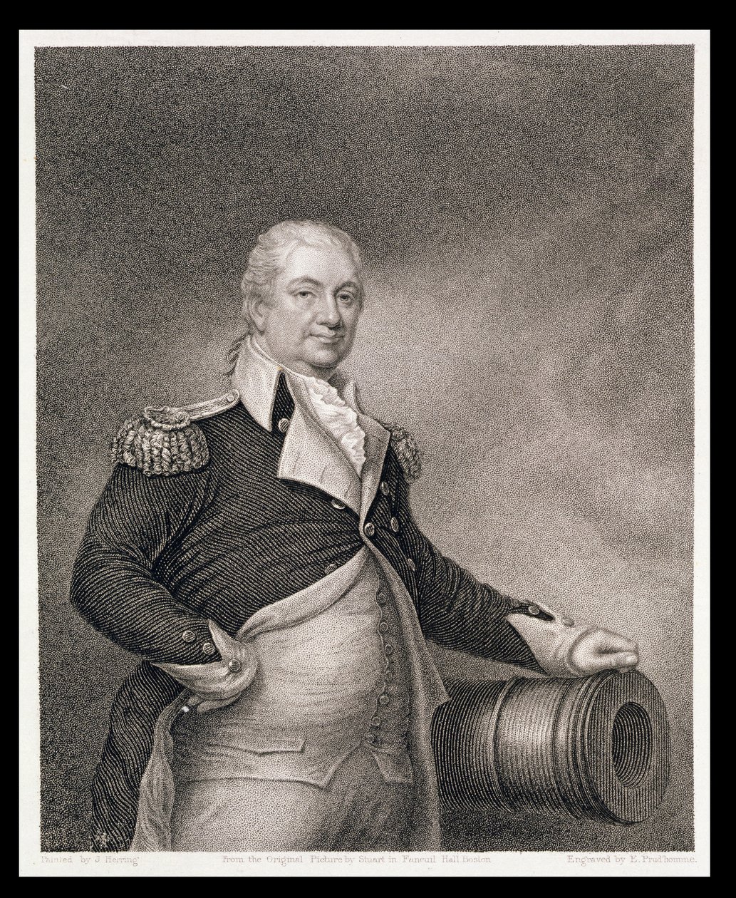 Generalmajor Henry Knox (1750-1806) graverad av John Francis Eugene Prud
